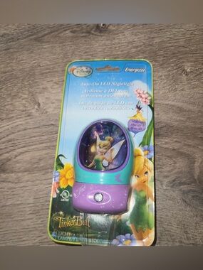 Disney Fairies Tinker bell 2008 RARE Y2K LED nightlight 3D effect NEW